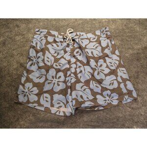 Tailorbyrd board shorts Mens 44 swim trunks blue floral mesh lined‎ pockets